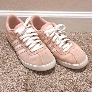 Adidas Neo Light Pink low cut Womens 7.5 sneakers